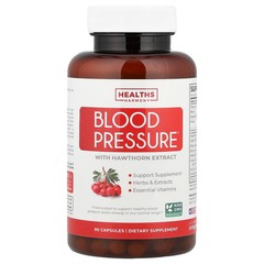 2 X Healths Harmony, Blood Pressure with Hawthorn Extract, 90 Capsules