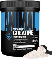 Animal Creatine Monohydrate Powder — 300g (Pack of 1), Unflavored