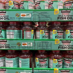 Kirkland Signature Wild Alaskan Fish Oil 1400mg 230 / 460 Softgels