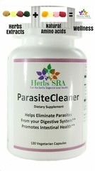 INTESTINAL CLEANSER, 120 Caps, Parasite Detox, Intestinal Cleaner, Candida Free.