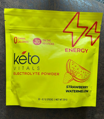 Keto Vitals Strawberry/Watemelo Electrolytes Powder 30 Sticks Exp 10/2027 Sealed