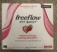 Freeflow/Fit Energy Shots/Strawberry Burst/Instant Energy/Lasting Benefits/6 Pk.