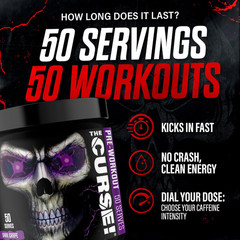 the Curse! Tropical Storm Pre Workout Powder with Creatine – Extreme Energy Prew