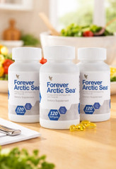 3 X Forever Living Arctic Sea Omega 3 Softgel 60N with Fish Oil and Olive Oil