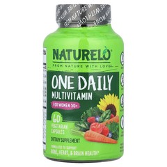 2 X NATURELO, One Daily Multivitamin, For Women 50+, 60 Vegetarian Capsules