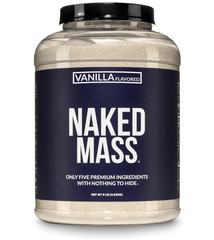 NAKED Vanilla Mass Weight Gainer Protein Powder, 8 lb, 11 Servings