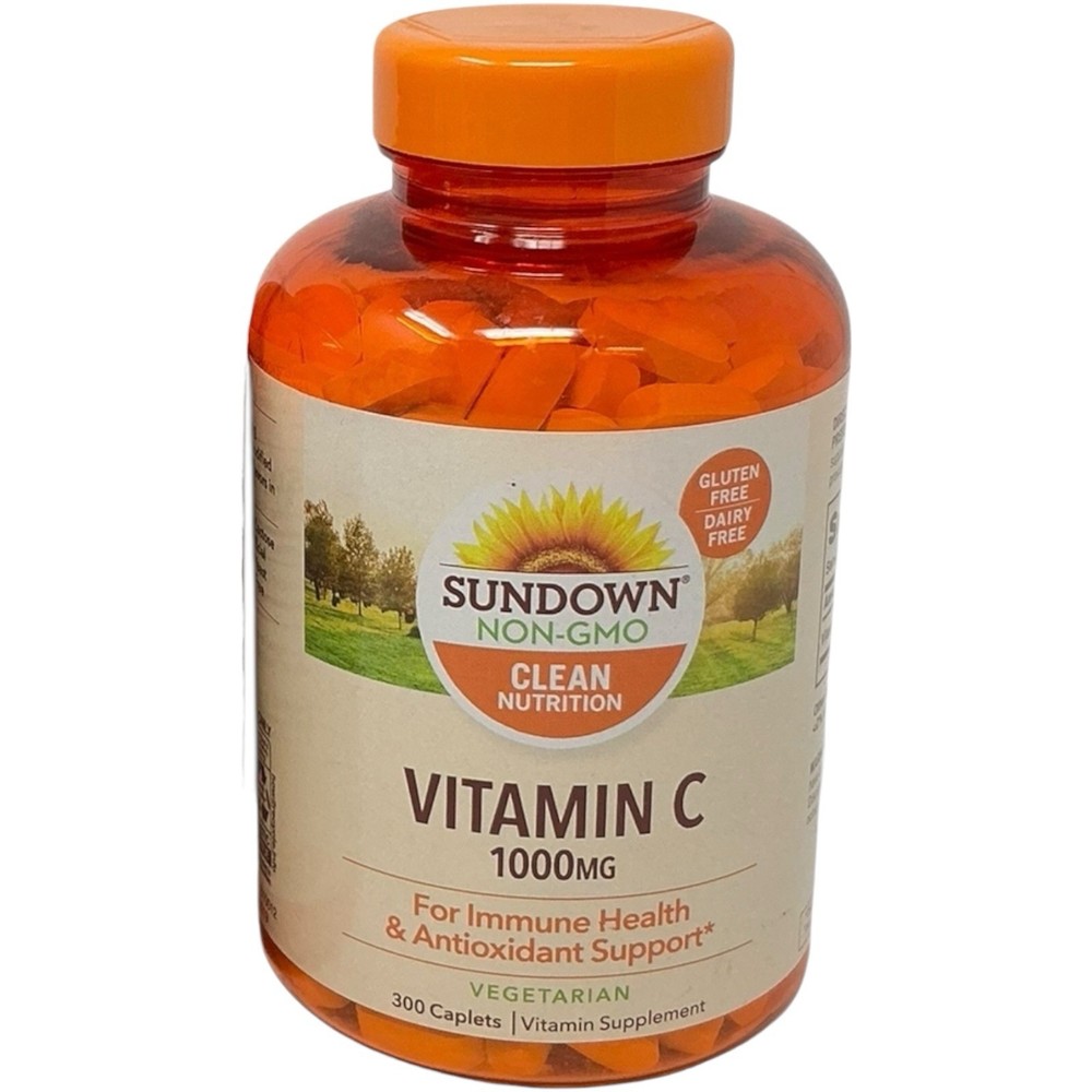 300ct Sundown, Vitamin C 1000mg, NON-GMO, Immune & Antioxidant Support