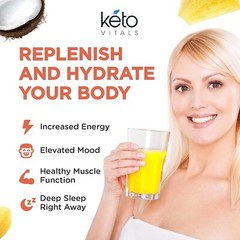 Keto Vitals Electrolyte Powder Pineapple Coconut Energy Drink