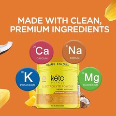 Keto Vitals Electrolyte Powder Pineapple Coconut Energy Drink