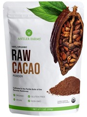 Organic Cacao Powder – 100% Pure, Vegan, Gluten Free, 40 Servings, 200g