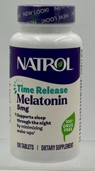 Lot of 2 Natrol Melatonin 5 mg Time Release 100 Tablets Sleep Aid EXP 06/28