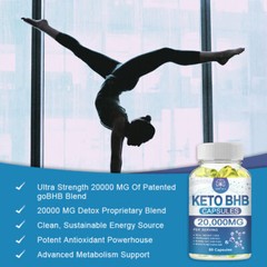 3 X KETO BHB 20000mg Diet Pills Ketone FAT BURNER Weight Loss Diet Pills Ketosis