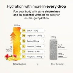 10 Pack Sugar-Free Electrolytes – Lemonade, Peach Mango & Watermelon Tastes