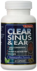 Clear Products Homeopathic Formula, Sinus and 60 Count (Pack of 1),