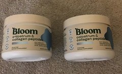 2 Bloom Colostrum & Collagen Peptides Unflavored 4.16 Oz NEW SEALED