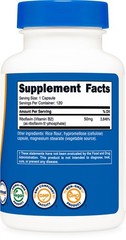 Nutricost R-5-P (Riboflavin-5-Phosphate) (Vitamin B2) 50 MG, 120 Capsules