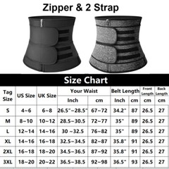 MEN Fajas Colombianas para Hombres Waist Trainer Sweat Belt Neoprene Body Shaper