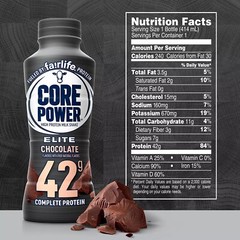 Fairlife Core Power Elite 42g. Protein Shake, Chocolate (14 fl. oz., 10 pk.)