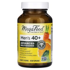 2 X MegaFood, Men’s 40+, Advanced Multivitamin, 60 Tablets