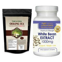 Oolong Tea Bag Metabolism Support & White Bean Extract 1000mg Weight Management