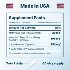 Blue Supplement – Pharmaceutical Grade, 2 FL OZ, 1% USP Grade, 60 Capsule