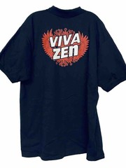 Vivazen Viva Zen New With Tags Black Polo Shirt Double Sided Graphics Size XL