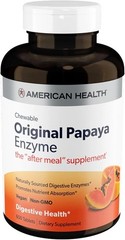 American Health Original Papaya Enzyme Chewable 600 Tablets