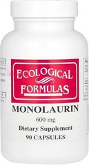 Creamy White Monolaurin 600 mg Capsules in 90 Count for Daily Wellness