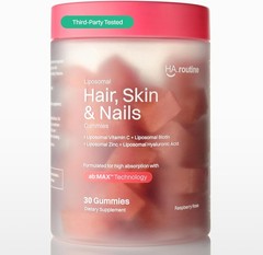 Haroutine Liposomal Hair,Skin&Nails Gummies,2500 mcg Liposomal Biotin,1200 mcg V