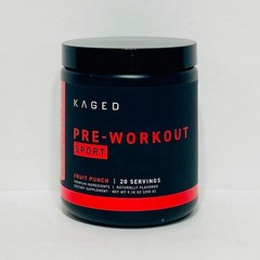 Kaged Muscle Pre-Workout Sport Dietary Supplement Fruit Punch 9.1 oz (Exp 06/27)