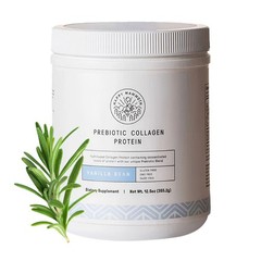 Happy Mammoth Prebiotic Collagen Protein Powder Vanilla 20.3 Vitamin Bean oz