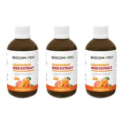 3x Biocom Grapefruit Seed Extract 100ml / 3.4 fl oz