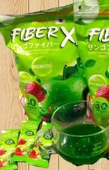 MIKEO Fiber XS Green Apple Detox Drink 30 Sachets Prebiotic Probiotic Sugar Free