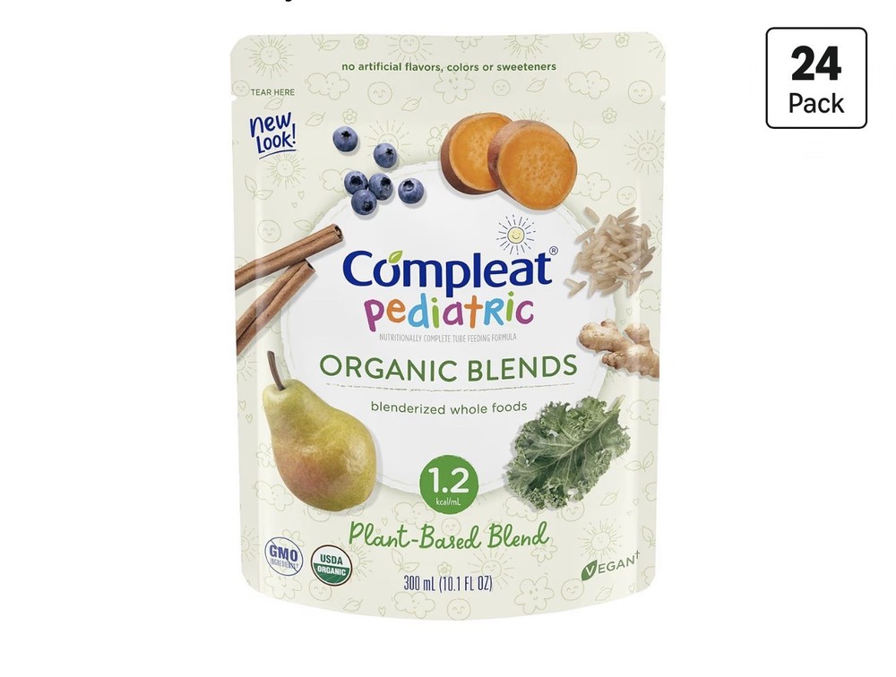 Compleat Pediatric Organic Blends Plant Base Blenderized Tube Feeding BOX of 24