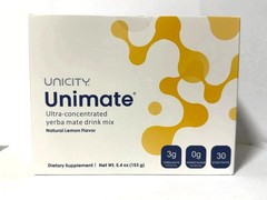 Unicity Unimate Lemon Flavor Packs – 30 Counts – Exp 08/2028