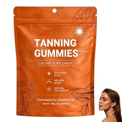 60pcs/bag Natural Daily Tanning Gummies Sunless Tan & Skin Glow Supplement