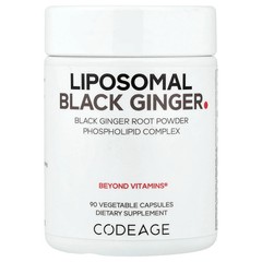 2 X Codeage, Liposomal Black Ginger, 90 Vegetable Capsules (500 mg per Capsule)