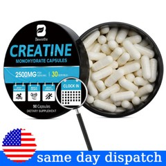 Beworths Creatine Monohydrate Capsules – Bodybuilding Muscle Growth – 90 Pills