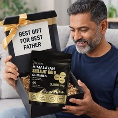 Organic Himalayan Shilajit Gummies 3000mg for Energy & Wellness Supplements