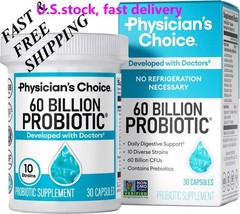 2 BOTTLES- Physician’s Choice 60 Billion Probiotic Dietary Supplement-30Capsules