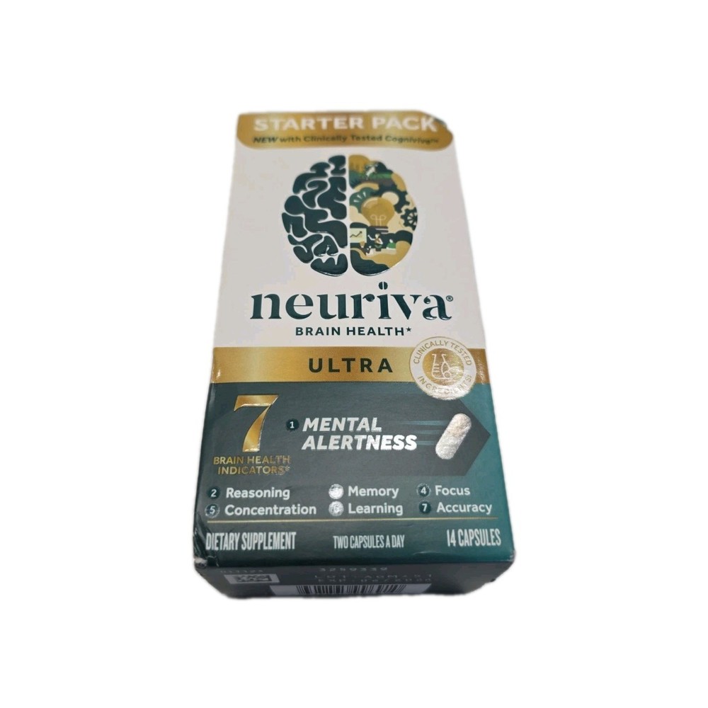 Neuriva Ultra Brain Health Alertness 14 Capsules Starter Pack Exp. 6/2026