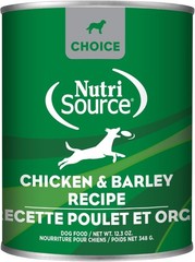 NutriSource Choice Chicken & Barley Wet Dog Food,12.3 Ounce (Pack of 12)