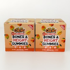 2 Pack Bundle! OH MY CHEWY Bones & Height Growth Gummies Supplement