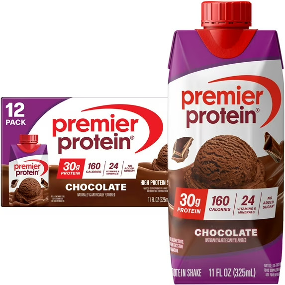 Premier Protein Shake Chocolate 30g Protein 11 fl oz 12 Ct Ready to Drink