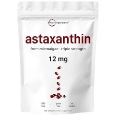 2 Pack | Astaxanthin 12mg, 120 Softgels, 4 Month Supply NEW
