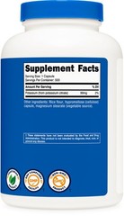 Nutricost Potassium Citrate 99mg, 500 Capsules – Gluten Free & Non-GMO