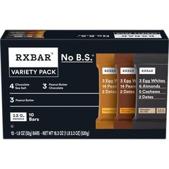 RXBAR Protein Bars, Protein Snack, Snack Bars, Variety Pack, 18.3oz Box 10 Count