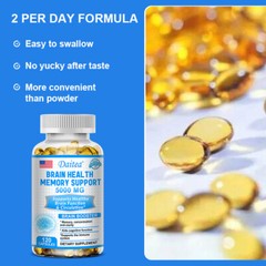 Brain Booster,120 Capsules, Memory,Cognitive,Focus,Brain Health