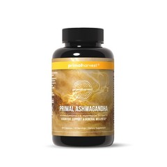 Primal Harvest Ashwagandha Supplement with 5 Mushroom 60 Count (Pack of 1)