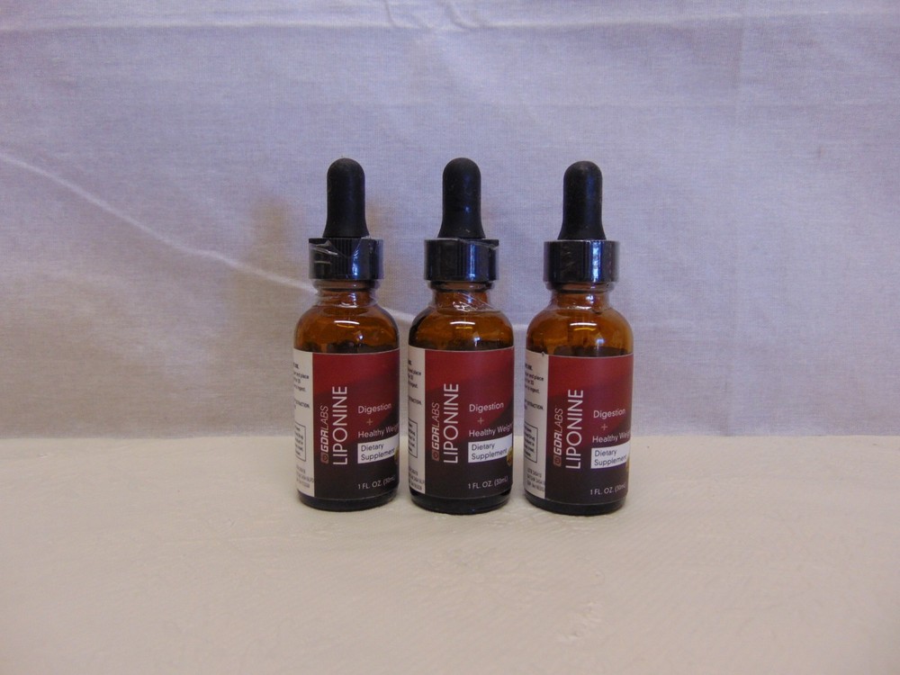 3 Bottles LIPONINE Digestion & Healthy Weight 3 Fl. OZ.